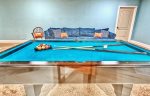 Slate Pool Table in Your Home`s Huge Entertainment Room Downstairs